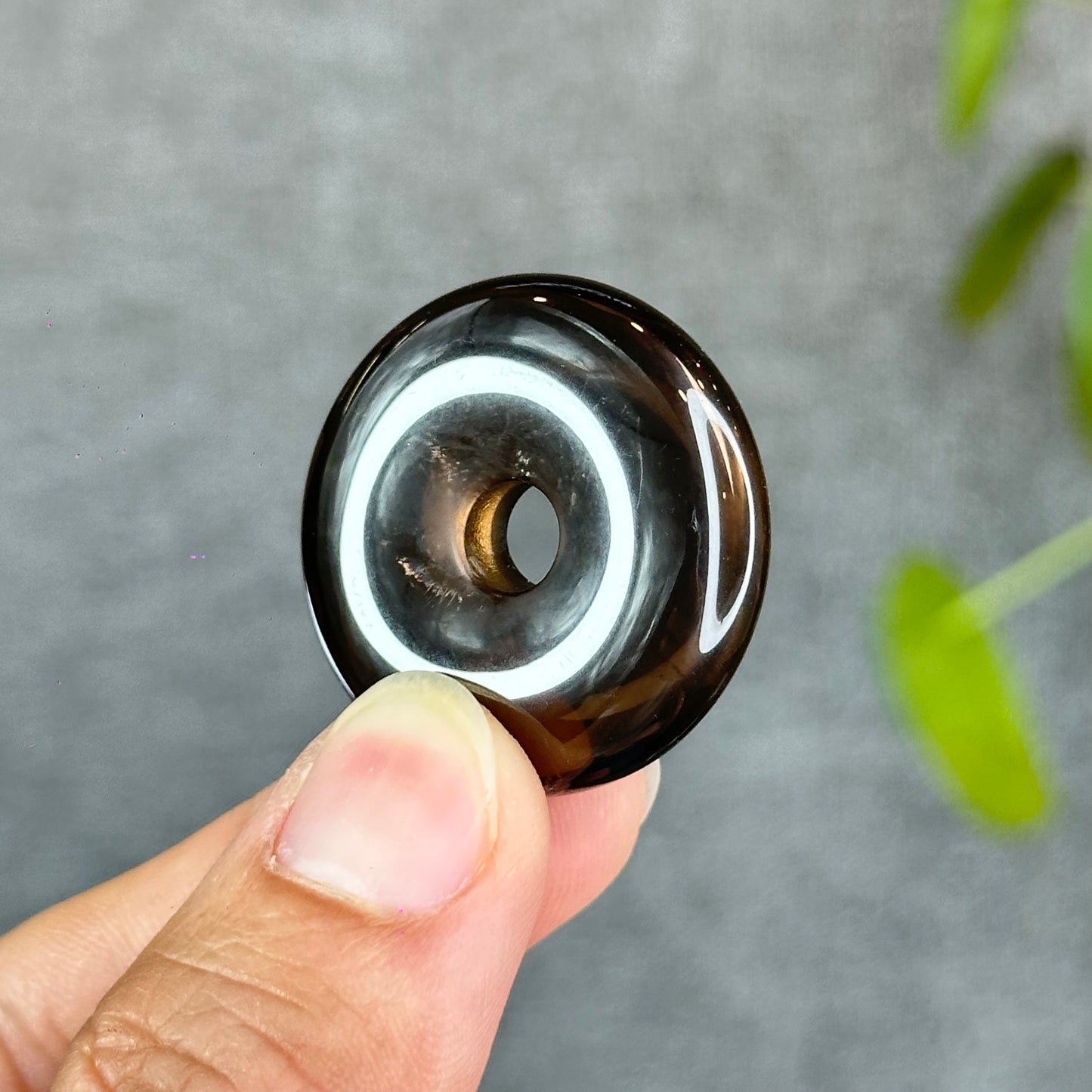 Natural Smokey Quartz Donut