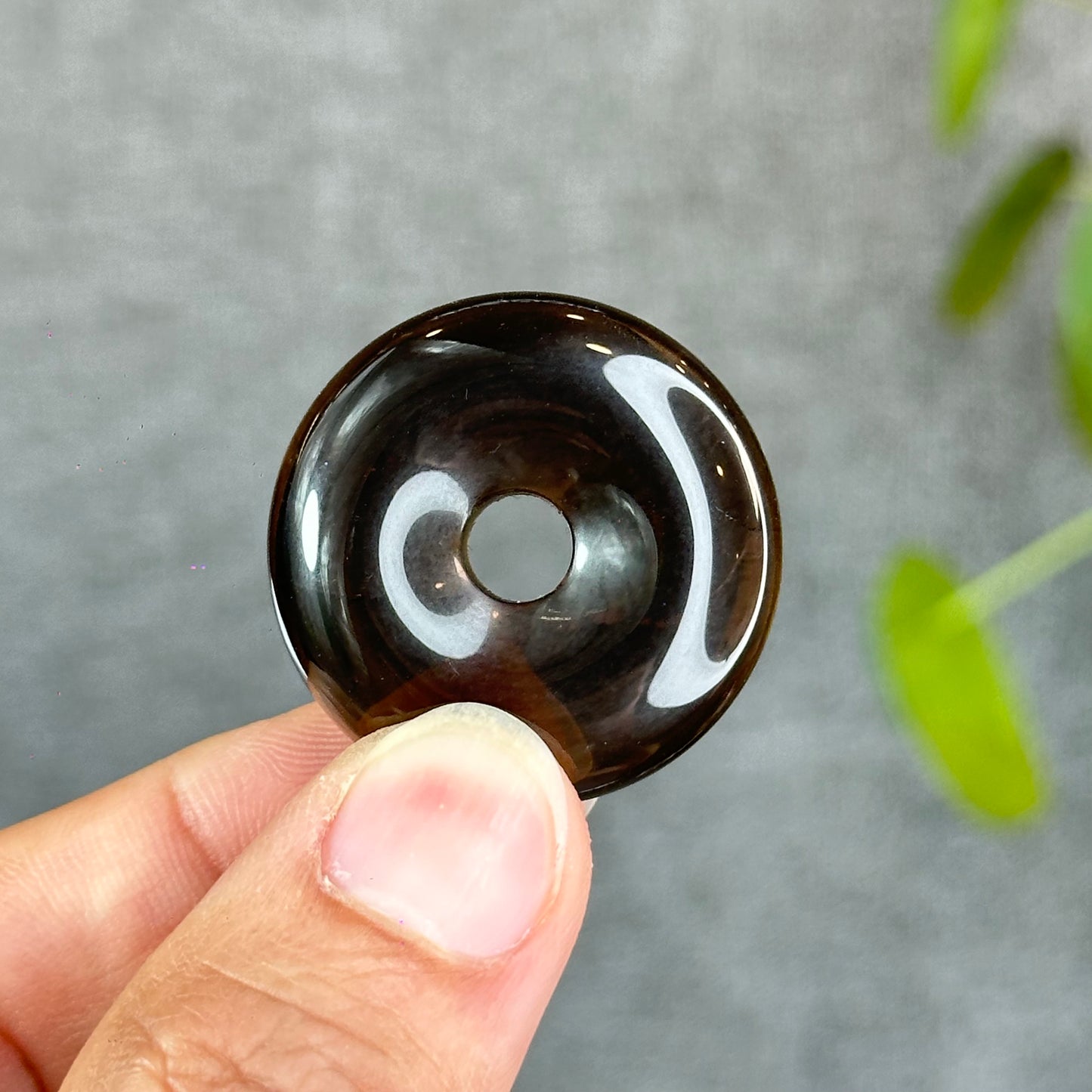 Natural Smokey Quartz Donut