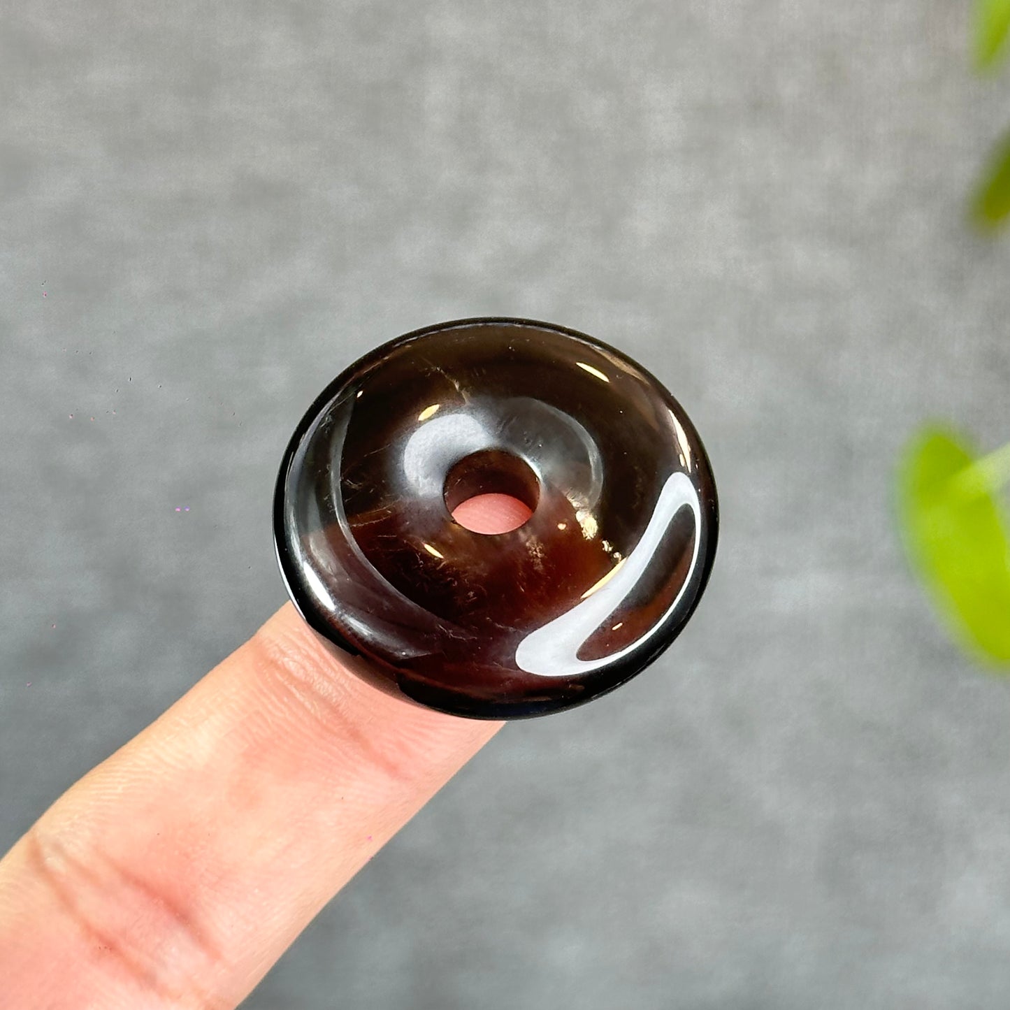 Natural Smokey Quartz Donut
