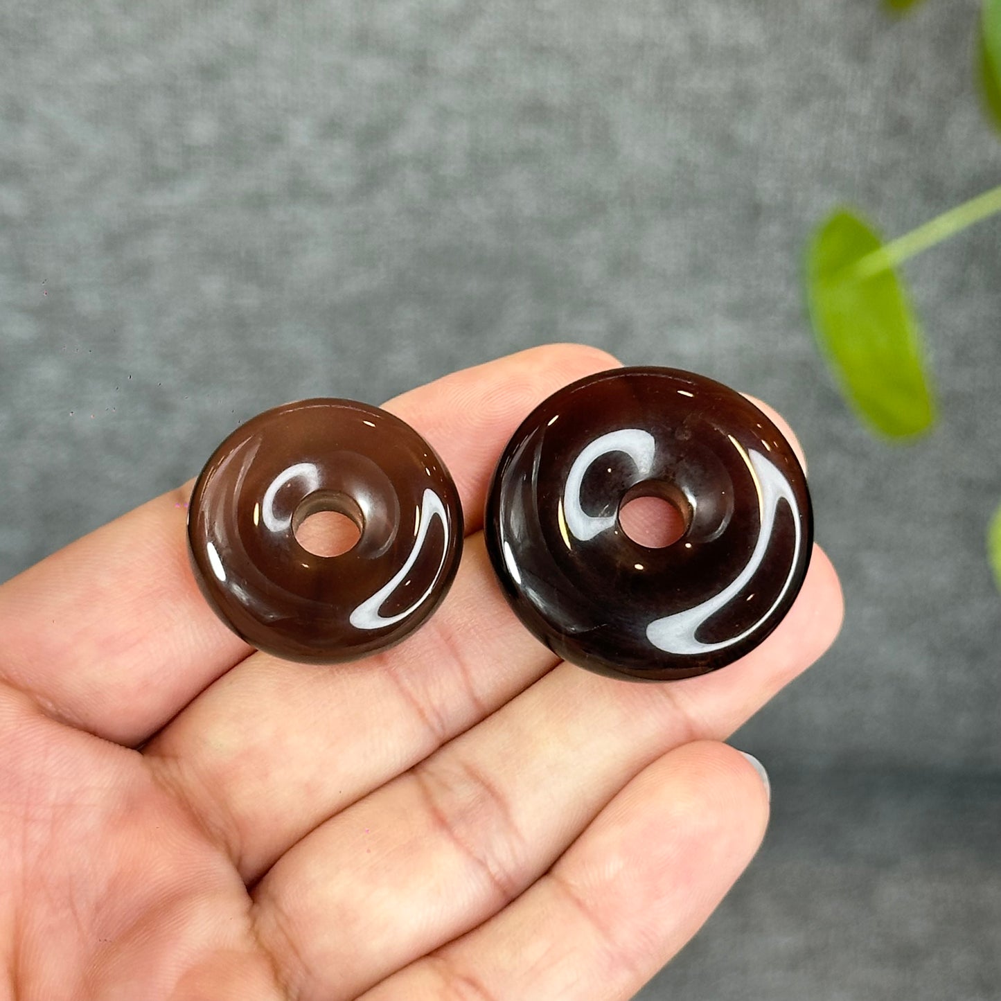 Natural Smokey Quartz Donut