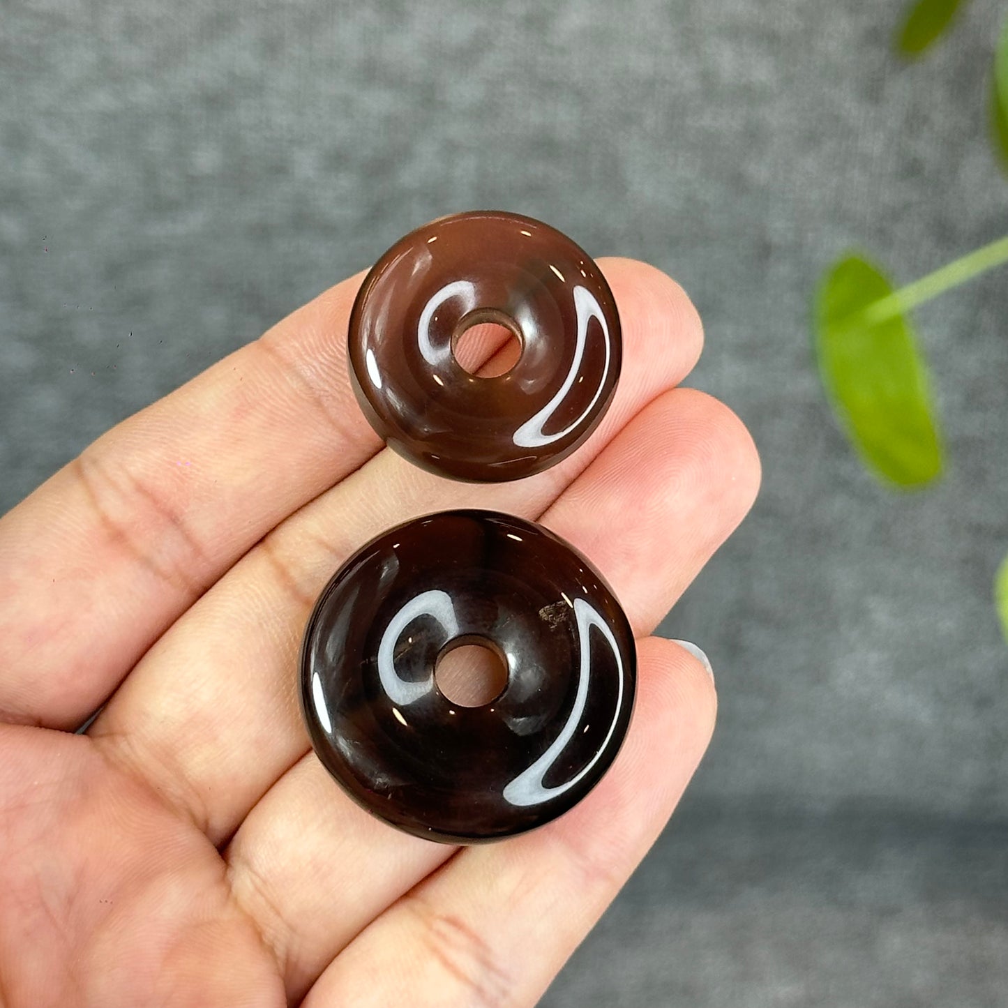 Natural Smokey Quartz Donut