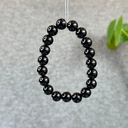 Natural Black Obsidian Bracelet Size 10 mm