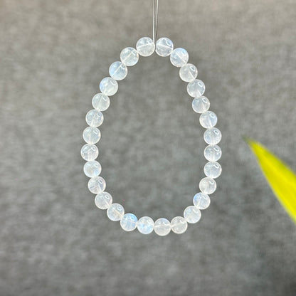 Natural Blue Moonsttone Bracelet Size 6.5 mm