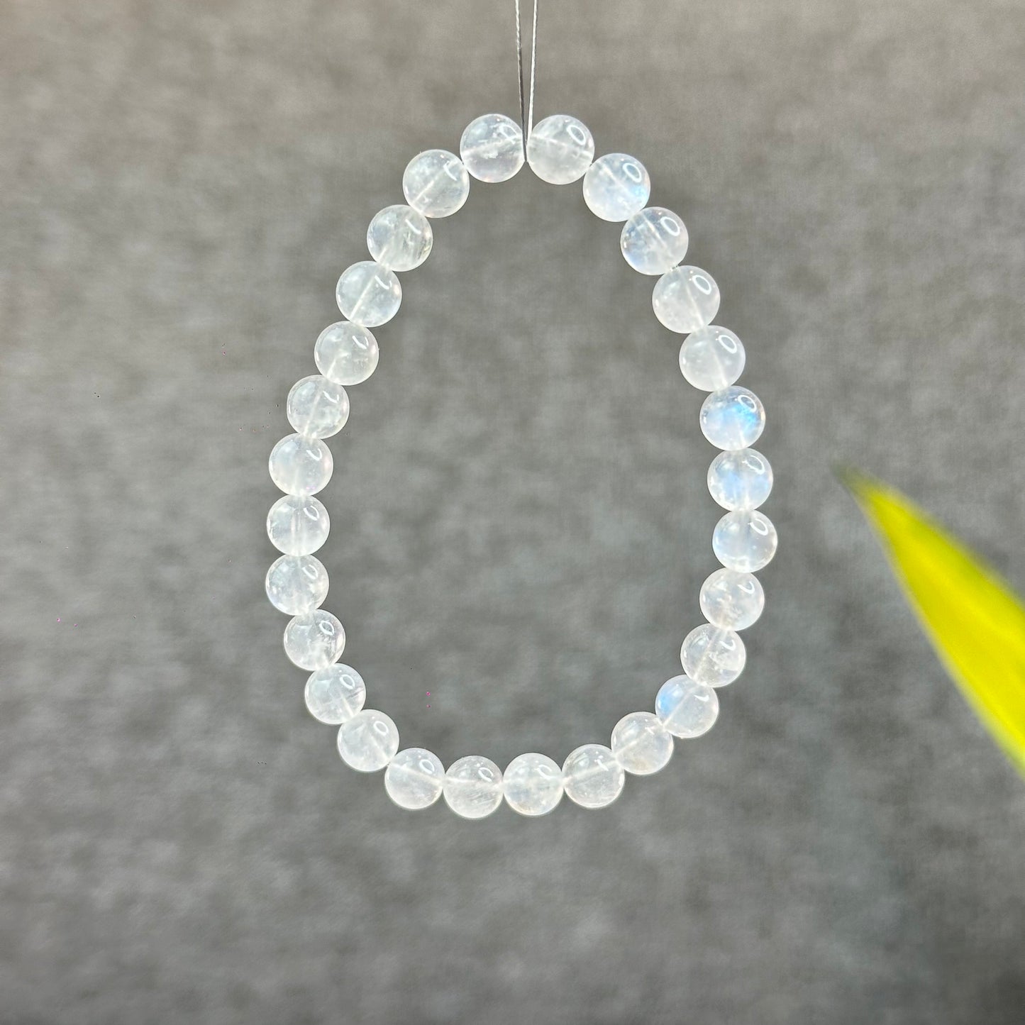 Natural Blue Moonsttone Bracelet Size 6.5 mm