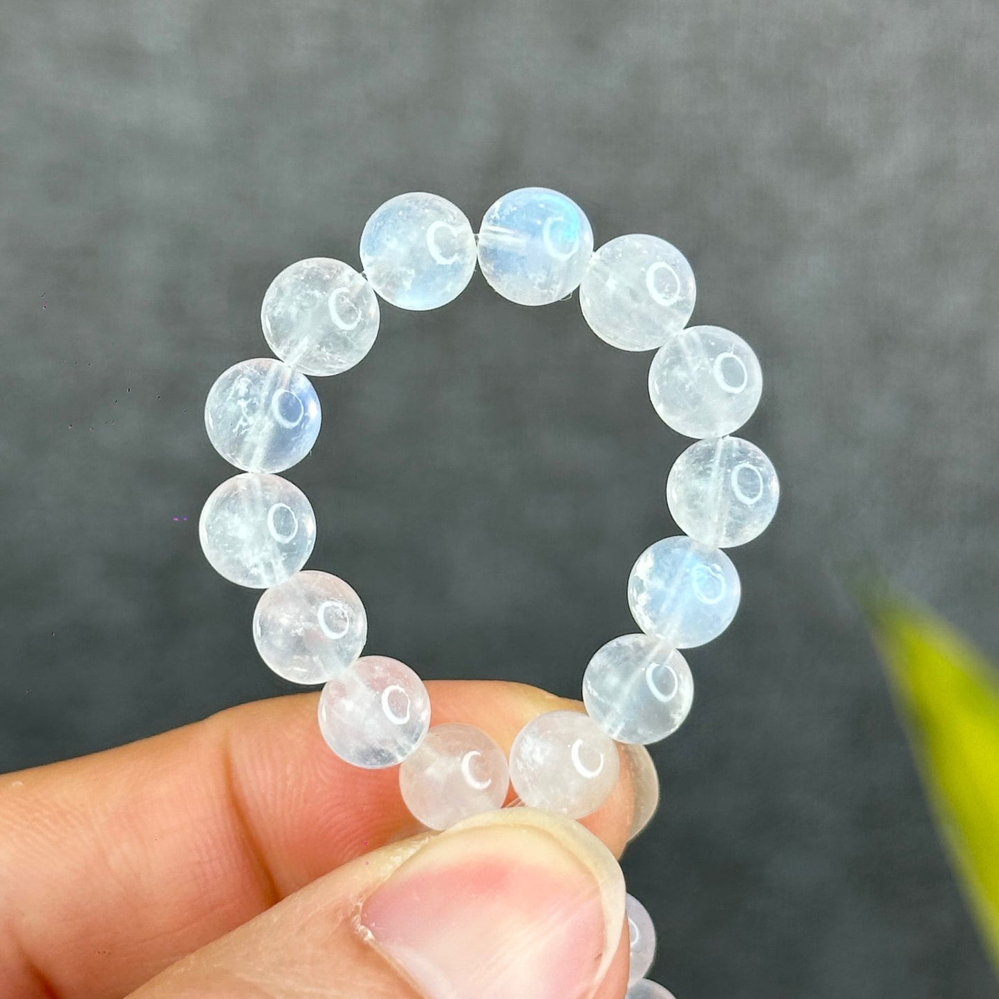 Natural Blue Moonsttone Bracelet Size 6.5 mm