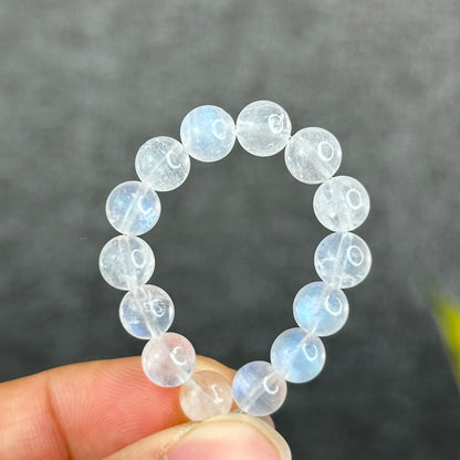 Natural Blue Moonsttone Bracelet Size 6.5 mm