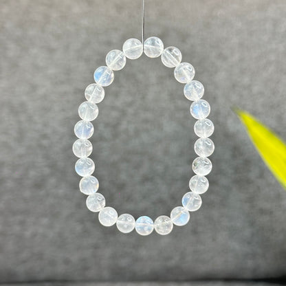 Natural Blue Moonsttone Bracelet Size 7.5 mm