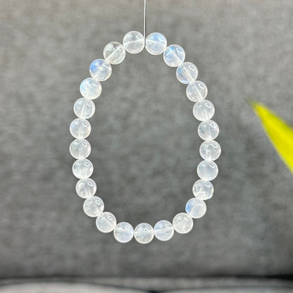 Natural Blue Moonsttone Bracelet Size 7.5 mm