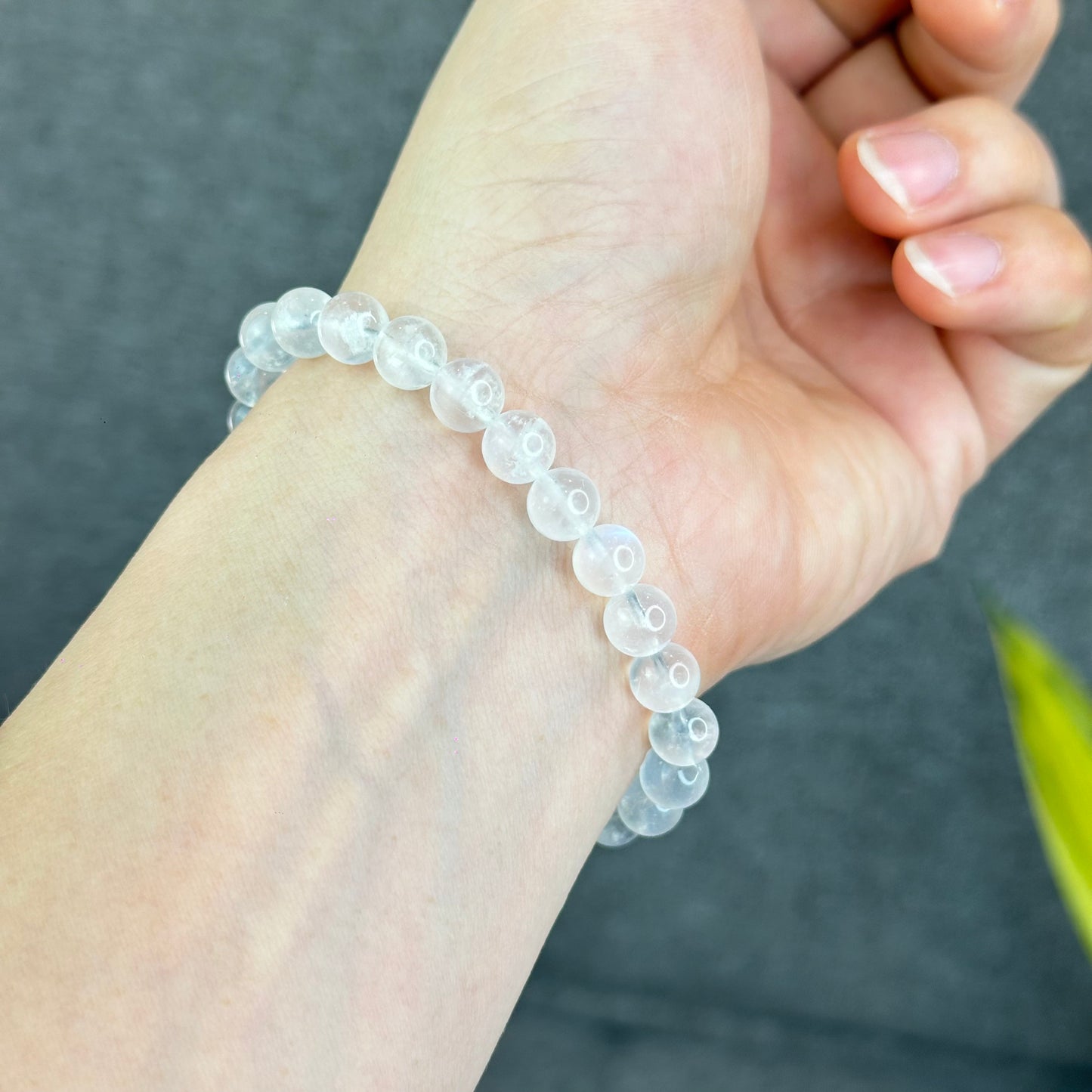 Natural Blue Moonsttone Bracelet Size 7.5 mm