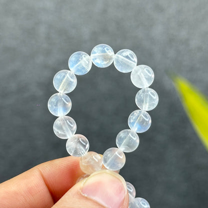 Natural Blue Moonsttone Bracelet Size 7.5 mm