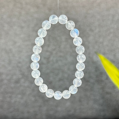 Natural Blue Moonsttone Bracelet Size 8 mm