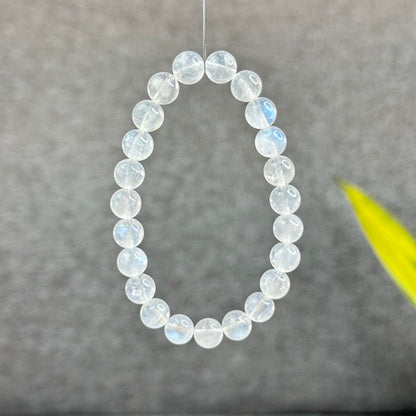 Natural Blue Moonsttone Bracelet Size 8 mm