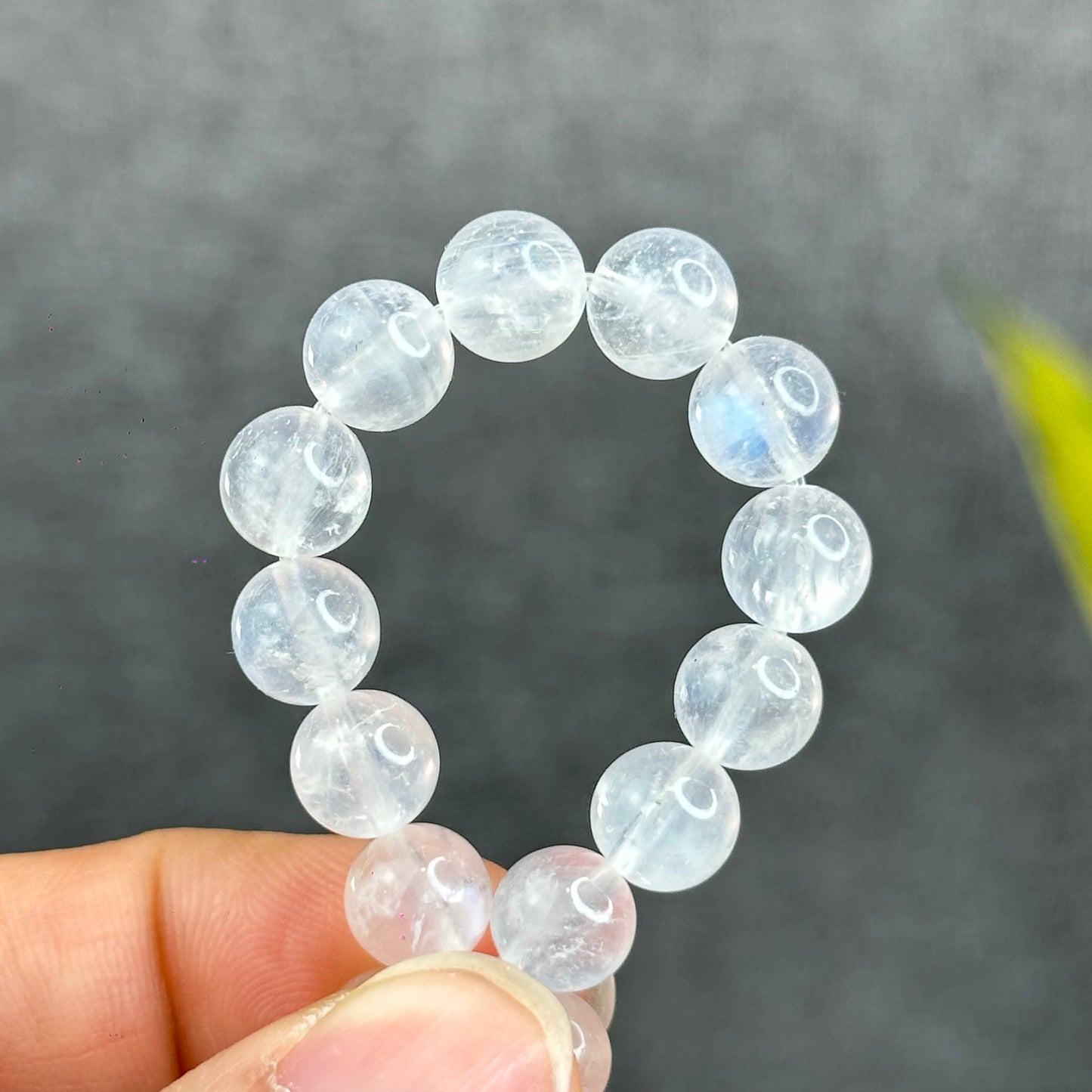 Natural Blue Moonsttone Bracelet Size 8 mm