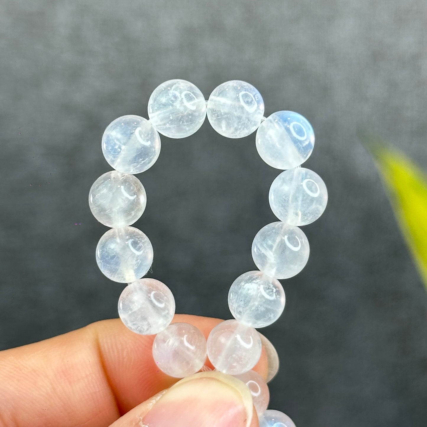 Natural Blue Moonsttone Bracelet Size 8 mm