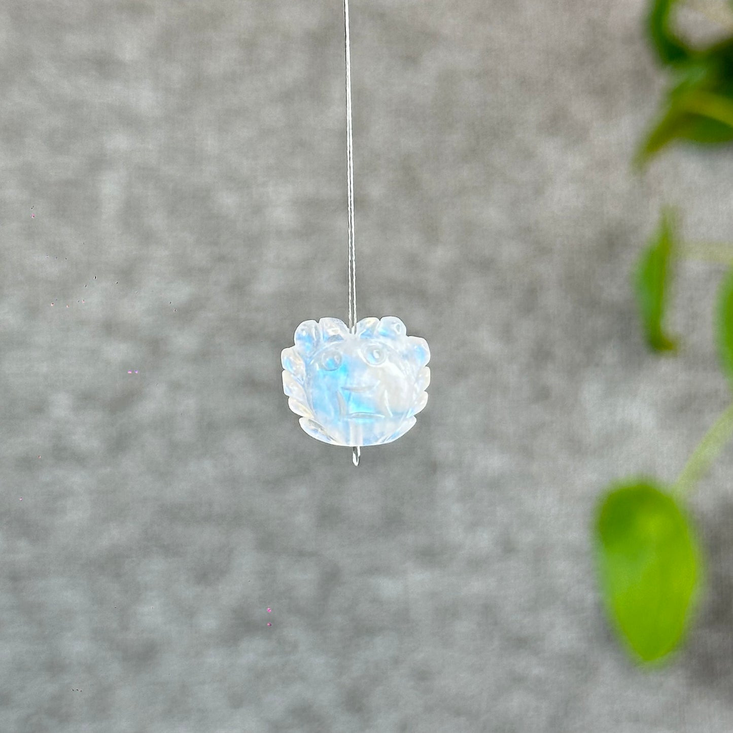 Natural Blue Moonstone Crab Charm