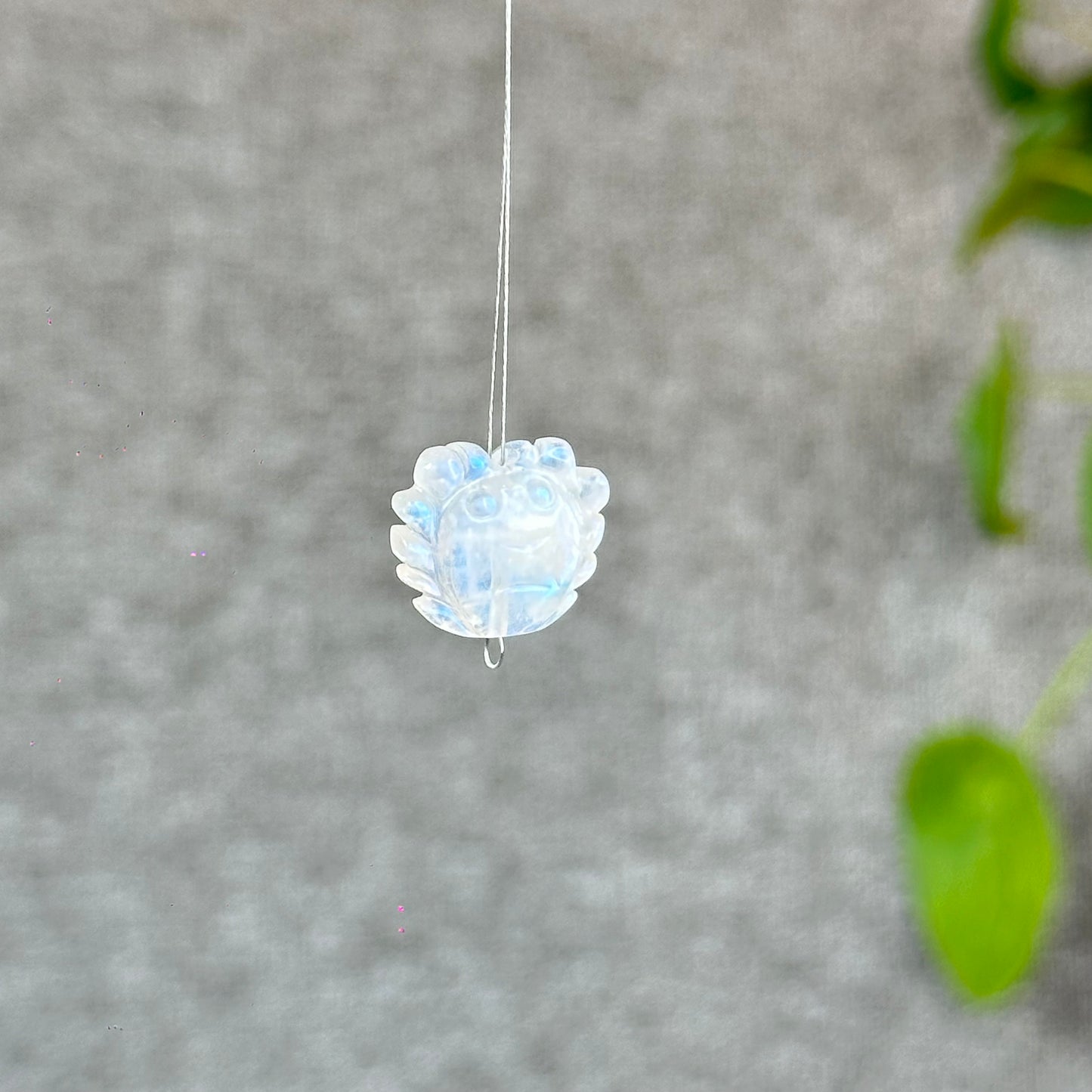 Natural Blue Moonstone Crab Charm
