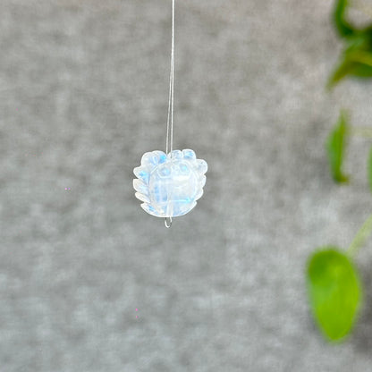 Natural Blue Moonstone Crab Charm