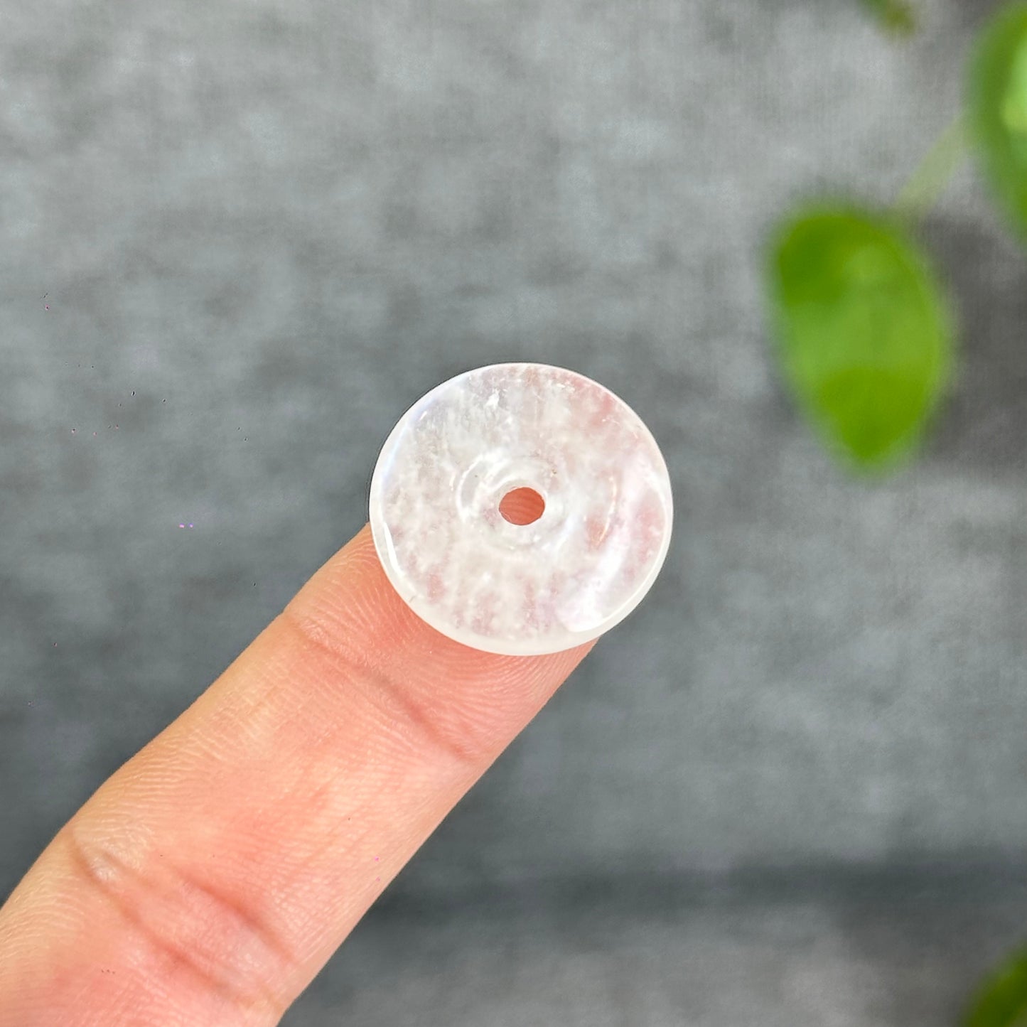 Natural Blue Moonstone Donut Charm