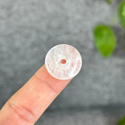 Natural Blue Moonstone Donut Charm