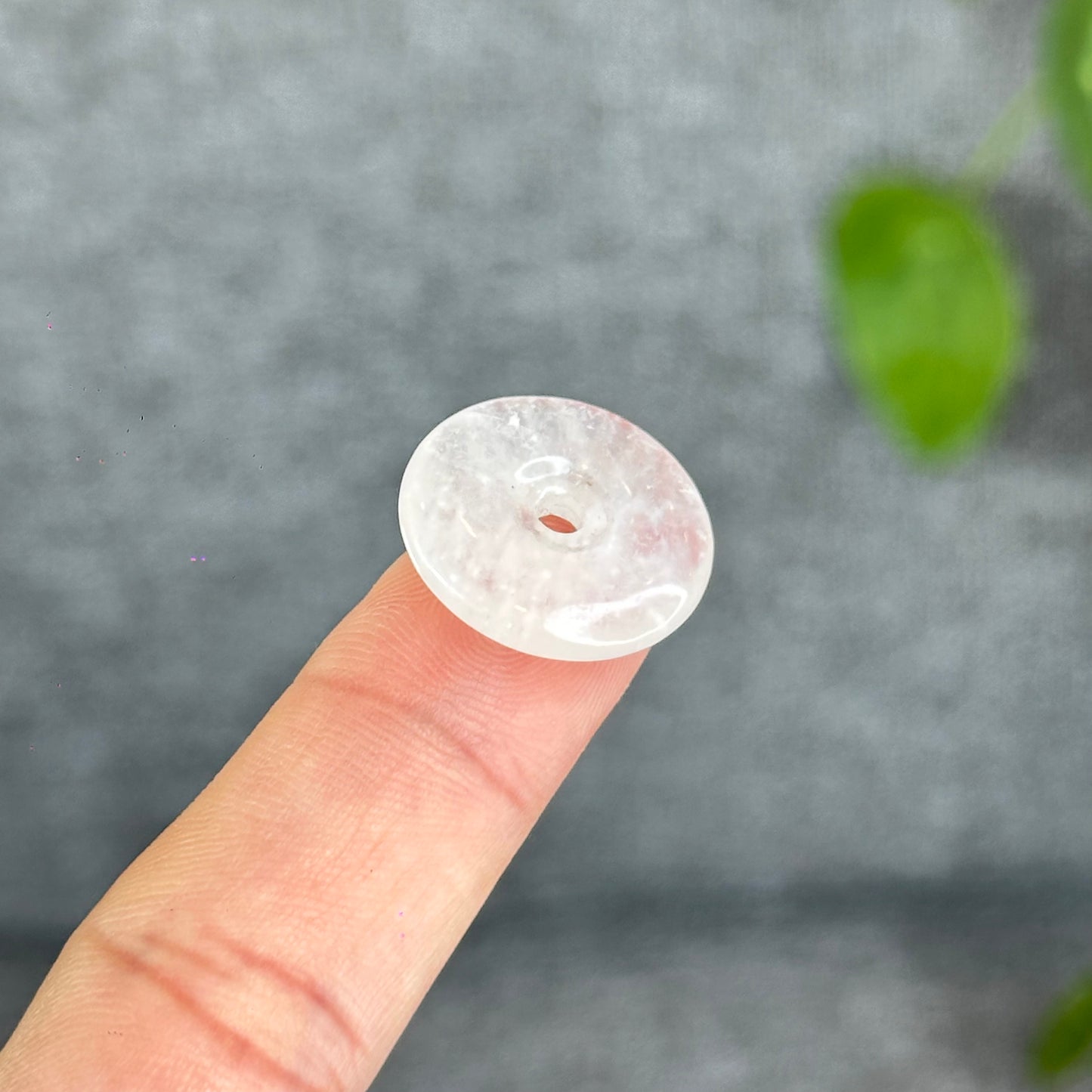 Natural Blue Moonstone Donut Charm