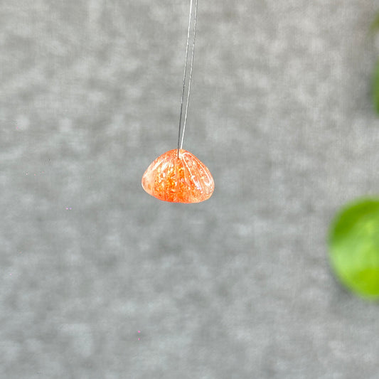 Natural Gold Sunstone Shell Charm