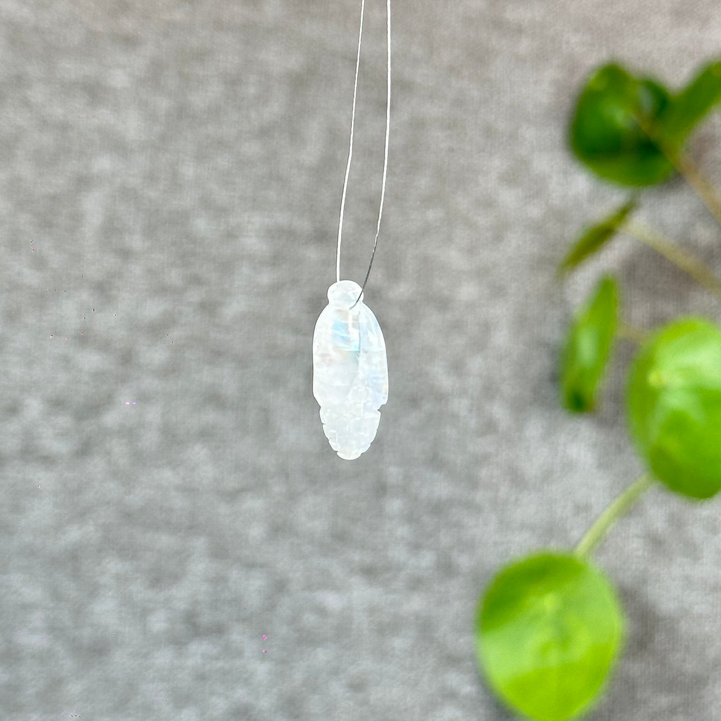 Natural Blue Moonstone Corn Charm