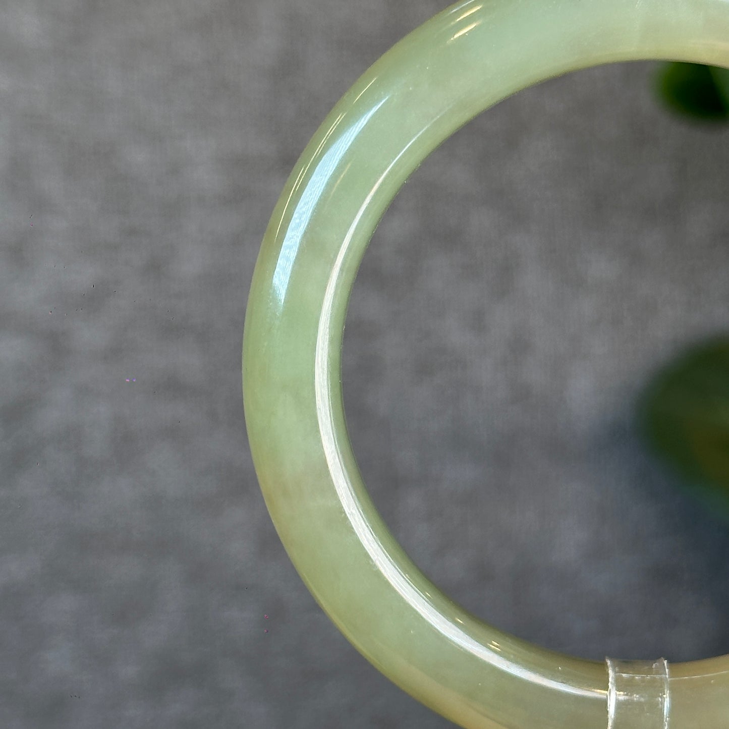 Hoa Dien Bracelet en jade néphrite naturelle Style feuille Taille 53,78 mm