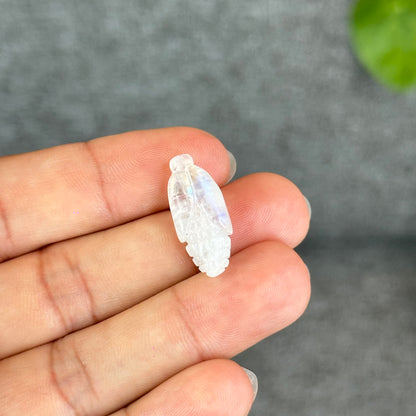 Natural Blue Moonstone Corn Charm