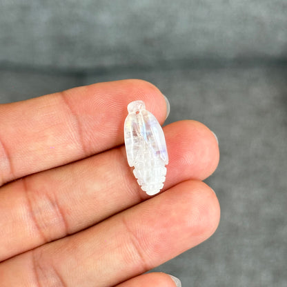 Natural Blue Moonstone Corn Charm