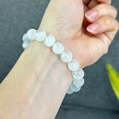 Natural Clear Quartz Bracelet Size 11 mm