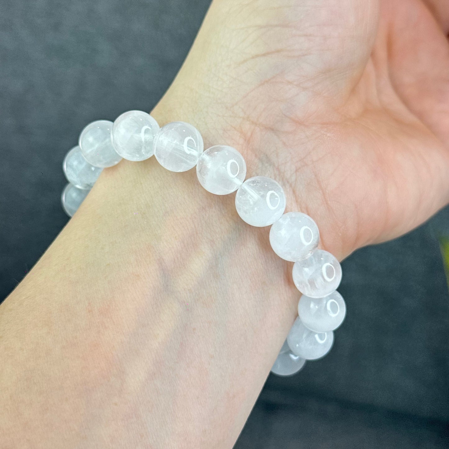 Natural Clear Quartz Bracelet Size 11 mm