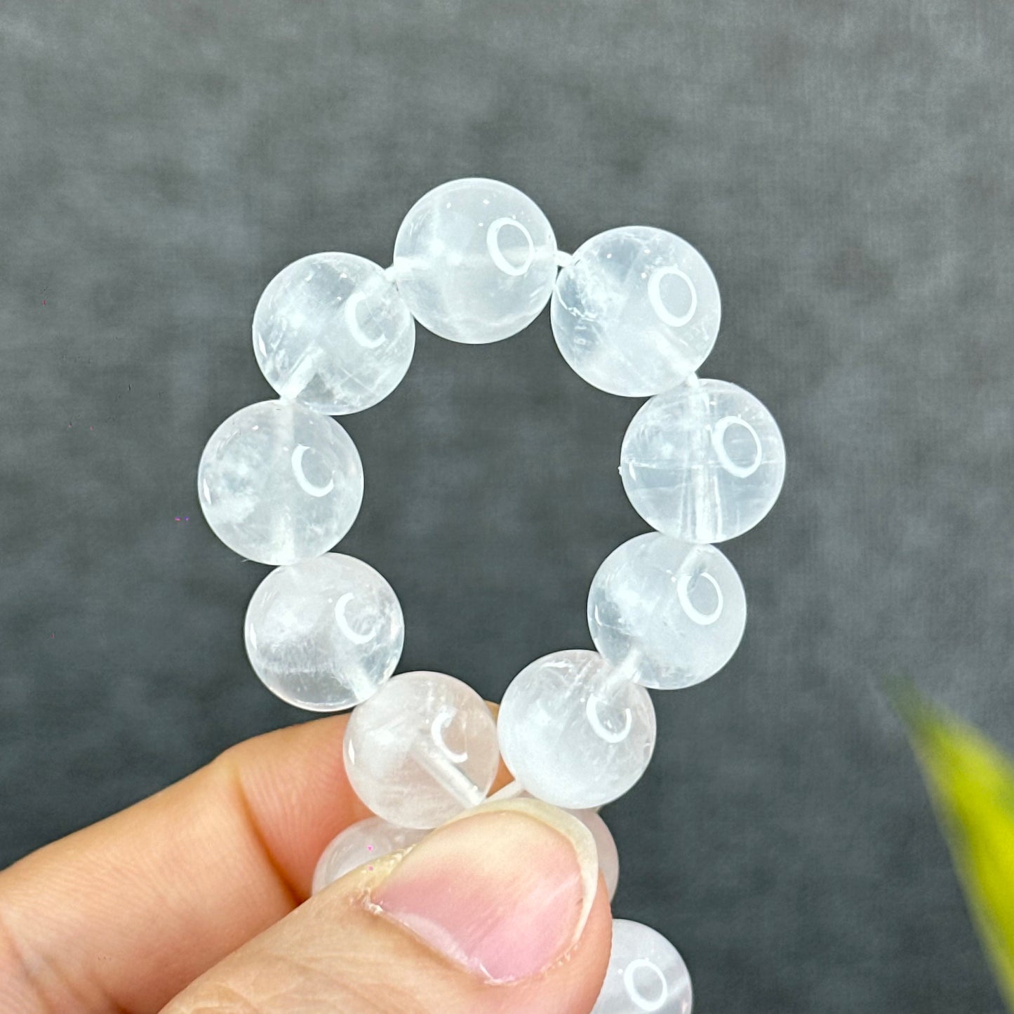 Natural Clear Quartz Bracelet Size 11 mm