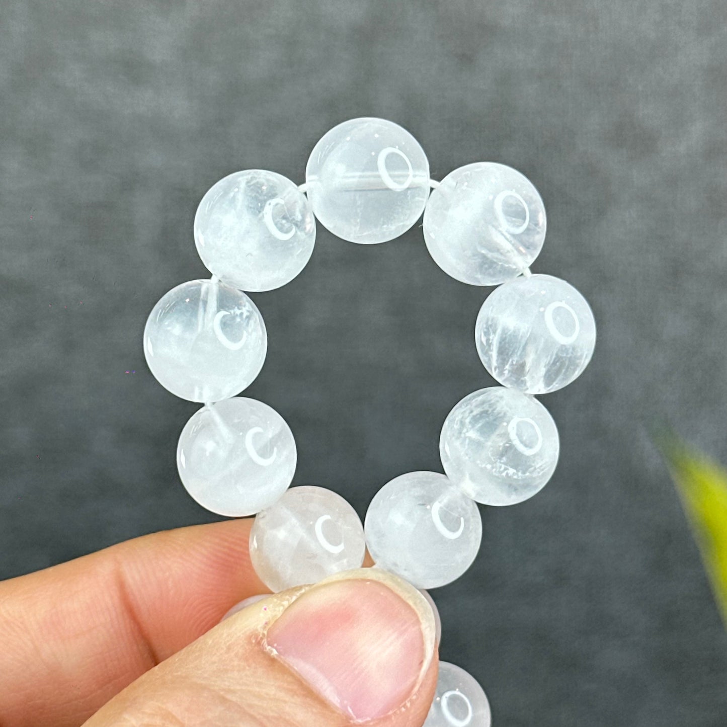 Natural Clear Quartz Bracelet Size 11 mm