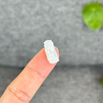 Natural Blue Moonstone Bamboo Charm