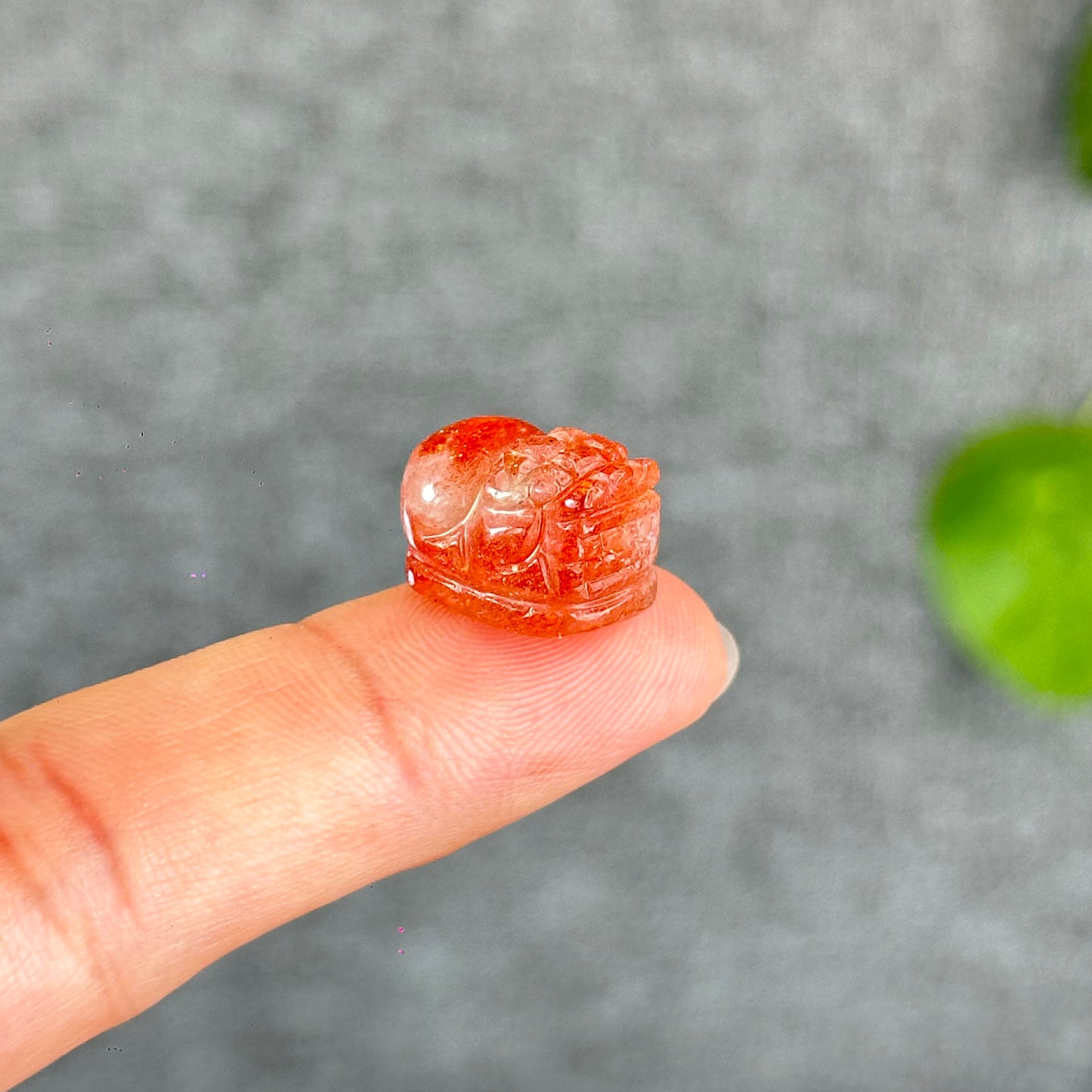 Natural Gold Sunstone Pixiu Charm
