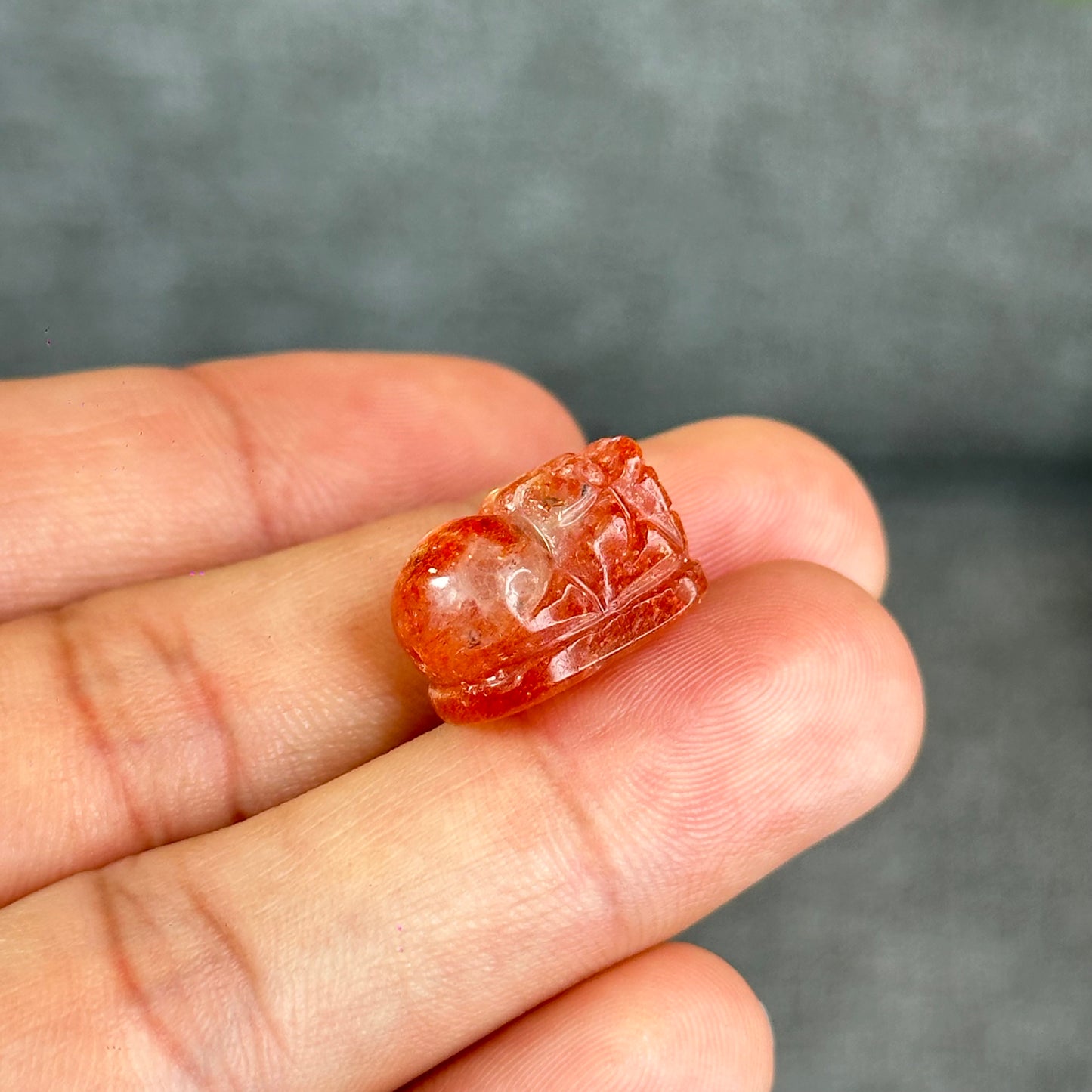 Natural Gold Sunstone Pixiu Charm