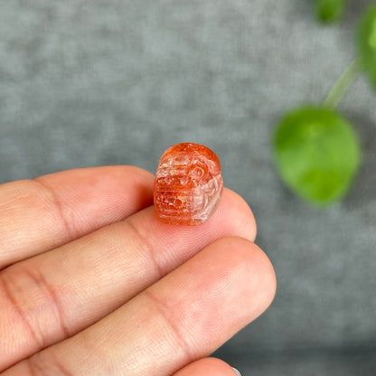 Natural Gold Sunstone Pixiu Charm
