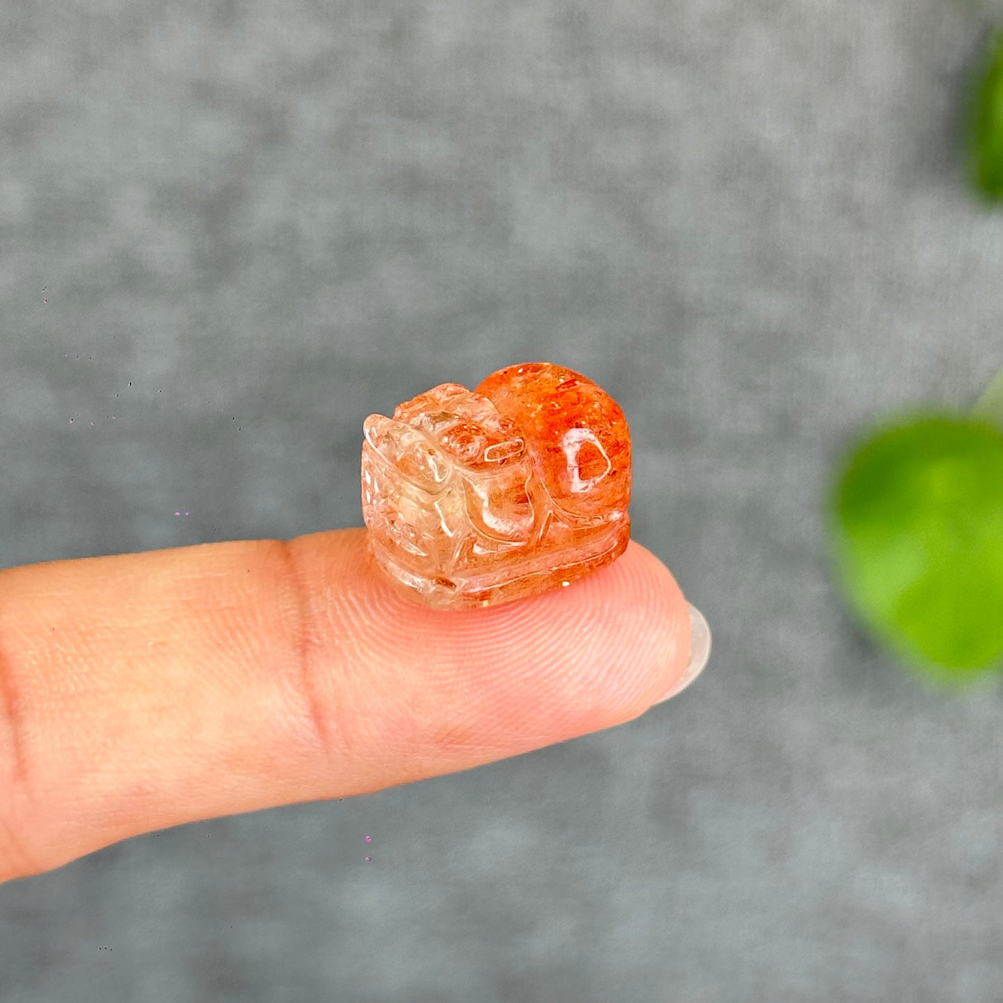 Natural Gold Sunstone Pixiu Charm
