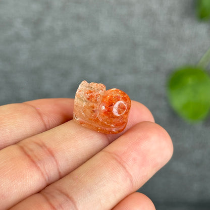 Natural Gold Sunstone Pixiu Charm