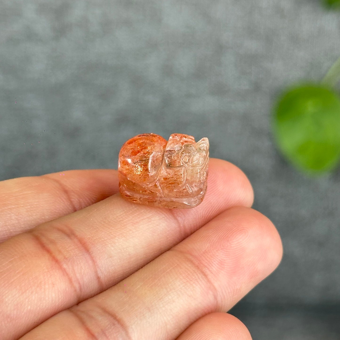 Natural Gold Sunstone Pixiu Charm