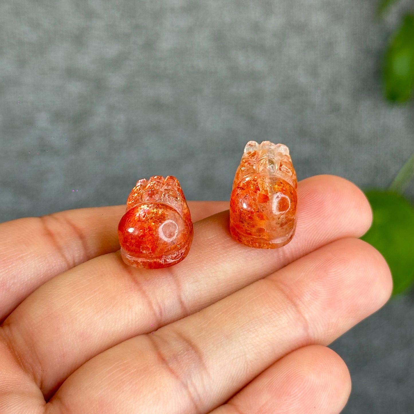 Natural Gold Sunstone Pixiu Charm