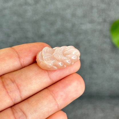 Natural Peach Moonstone Nine Tail Fox Charm