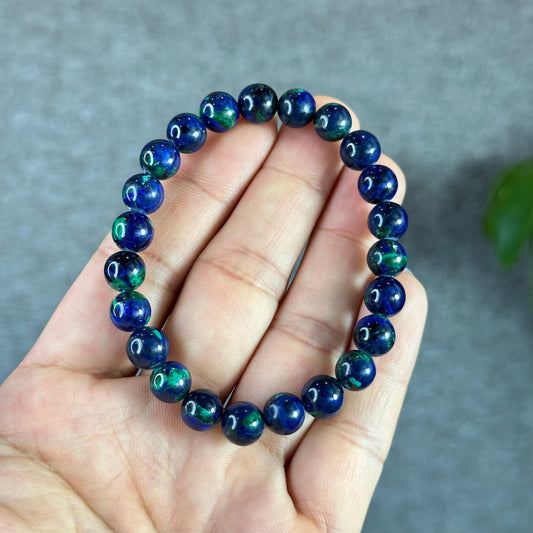 Natural Azurite Malachite Bracelet Size 8.3