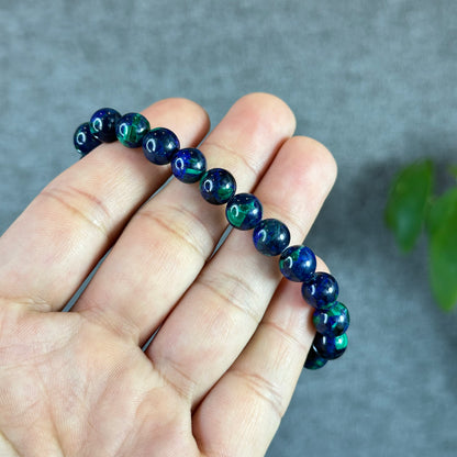 Natural Azurite Malachite Bracelet Size 8.3