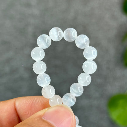 Natural Selenite Bracelet Size 6.5 mm