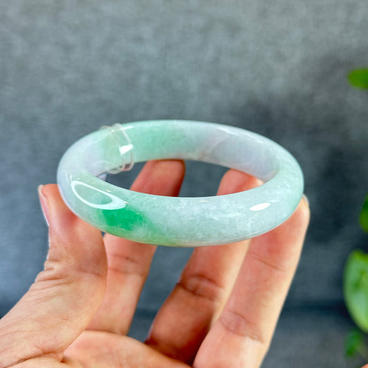 Jadetie Jade Bangle Leaf Style Size 59.5 mm