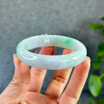 Jadetie Jade Bangle Leaf Style Size 59.5 mm