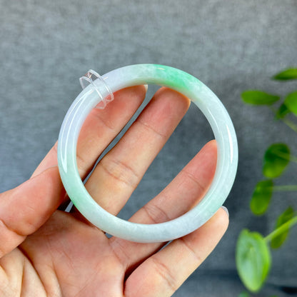 Jadetie Jade Bangle Leaf Style Size 59.5 mm