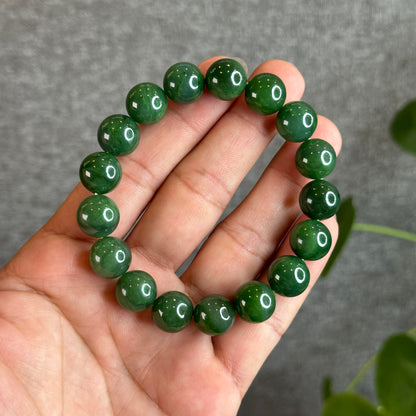 Nephrite Jade Bracelet Size 11-12 mm