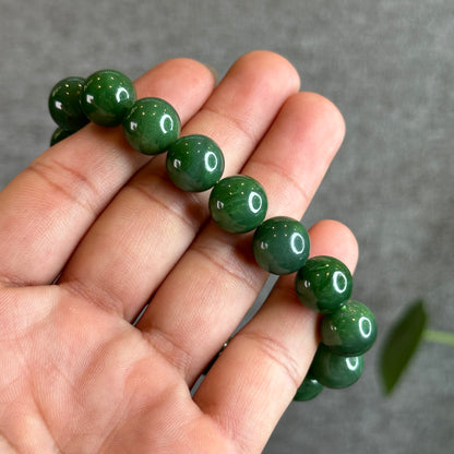 Nephrite Jade Bracelet Size 11-12 mm